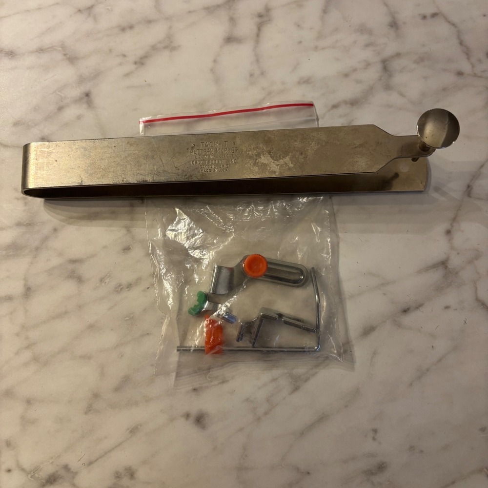 Vintage Tack-It Pattern Marker Orco Products Inc USA Metal Sewing Tool & Parts